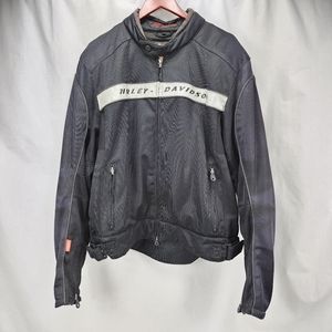 Harley-Davidson Padded Nylon Mesh Riding Jacket Men's Size XL